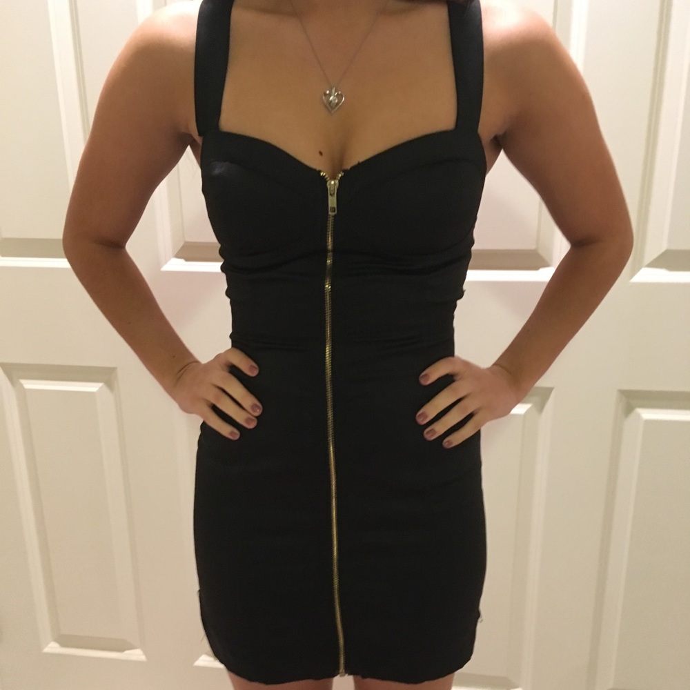 Black Body Con Dress